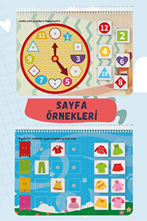 Bunbaza Tak-çıkar Cırtlı 2 Li Set Aktivite Kitabım 15-24 Ay 80 Adet Cırt Ve 2-4 Yaş 87 Adet Cırt