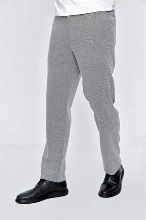 Örme Slim Fit Dar Kesim Klasik Pantolon 1003220157 Koyu Lacivert