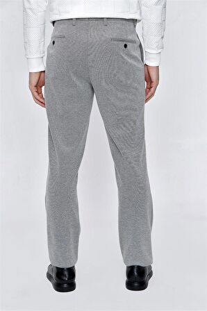 Örme Slim Fit Dar Kesim Klasik Pantolon 1003220157 Koyu Lacivert