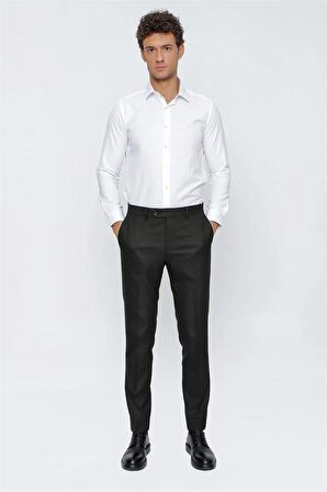 Koyu Haki Slim Fit Dar Kesim Klasik Pantolon 1003225167