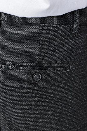 Likralı Slim Fit Dar Kesim Klasik Pantolon 1003225168 Siyah