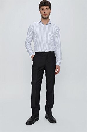 Gabardin Yan Cepli Comfort Fit Rahat Kesim Basic Pantolon 1003230005 Siyah