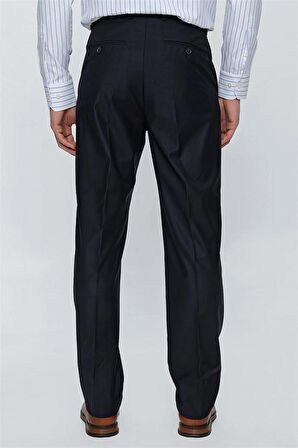 Gabardin Yan Cepli Comfort Fit Rahat Kesim Basic Pantolon 1003230005 Lacivert