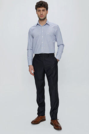 Lacivert Gabardin Yan Cep Slim Fit Dar Kesim Basic Pantolon 1003235013