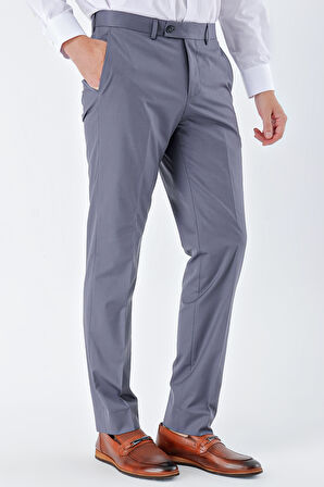 Füme Yan Cepli Comfort Fit Rahat Kesim Klasik Pantolon 1003235150