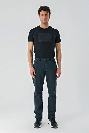 Koyu Antrasit Gabardin Pamuklu 5 Cep Slim Fit Dar Kesim Casual Pantolon 1003240318