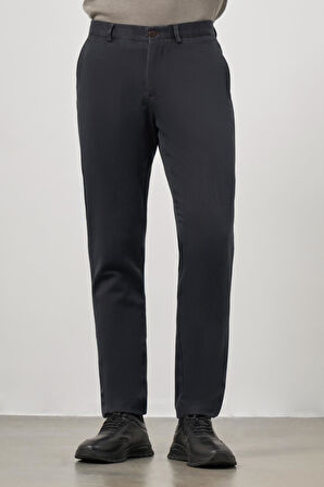 Siyah Düz Gabardin Comfort Fit Casual Pantolon 1003245153