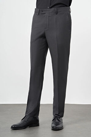 Açık Füme Düz Gabardin Comfort Fit Classic Pantolon 1003245157