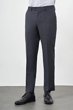 Lacivert Düz Gabardin Comfort Fit Classic Pantolon 1003245157