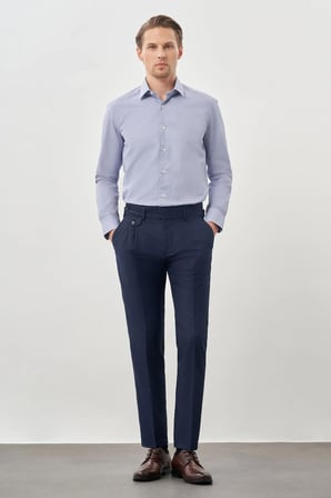 Koyu Lacivert 6 Cm Desenli6 Cm %100 Poliester Kravat 1003245173