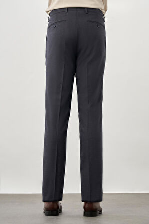 Lacivert Düz Bez Ayağı Esnek Yan Cep Slim Fit Classic Pantolon 1003245207_209