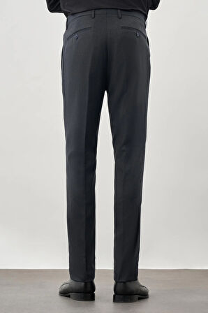 Lacivert Düz Gabardin Esnek Yan Cep Slim Fit Classic Pantolon 1003245209_219