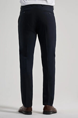 Siyah Esnek Yandan Cepli Slim Fit Classic Pantolon 1003245909