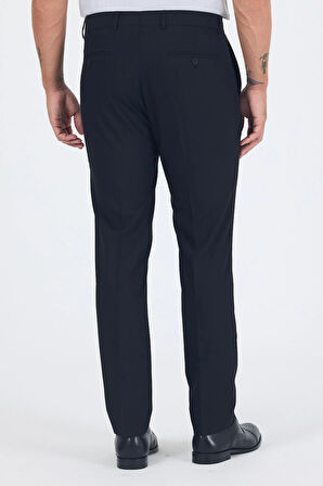 Siyah Esnek Yandan Cepli Slim Fit Classic Pantolon 1003250013