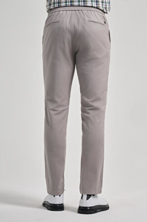 Taş Rengi Pamuklu Yandan Cepli Casual Comfort Fit Jogger Pantolon 1003250110