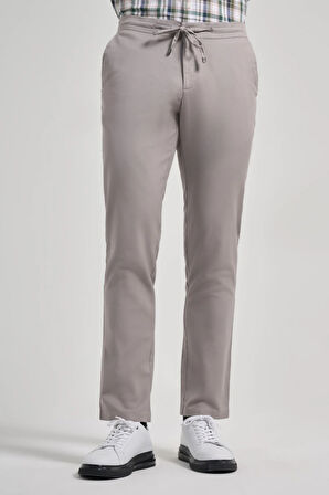 Taş Rengi Pamuklu Yandan Cepli Casual Comfort Fit Jogger Pantolon 1003250110