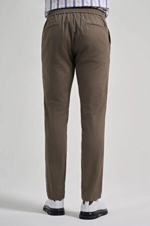 Koyu Haki Pamuklu Yandan Cepli Casual Comfort Fit Jogger Pantolon 1003250110