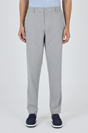 Gri Esnek Yandan Cepli Casual Standart Fit Jogger Pantolon 1003250119