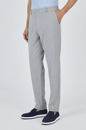 Gri Esnek Yandan Cepli Casual Standart Fit Jogger Pantolon 1003250119