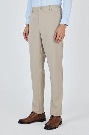 Bej Esnek Yandan Cepli Casual Standart Fit Jogger Pantolon 1003250119