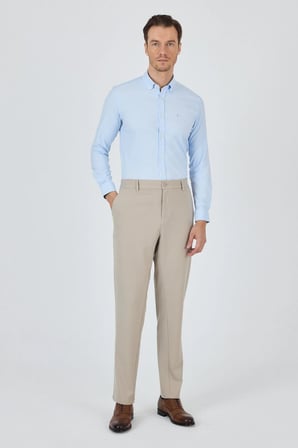 Bej Esnek Yandan Cepli Casual Standart Fit Jogger Pantolon 1003250119