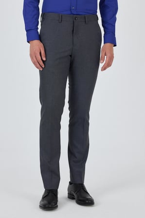 Lacivert Filafil Yan Cep Açık Paça Slim Fit Ayarlanabilir Kemer Pantolon 1003250123