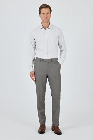 Bej Esnek Yandan Cepli Comfort Fit Classic Pantolon 1003250154