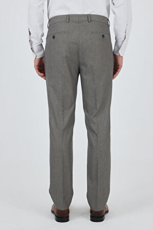 Bej Esnek Yandan Cepli Comfort Fit Classic Pantolon 1003250154