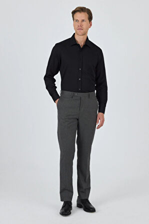 Füme Esnek Yandan Cepli Comfort Fit Classic Pantolon 1003250155