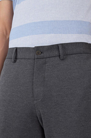Gri Esnek Yandan Cepli Casual Slim Fit Jogger Pantolon 1003250156