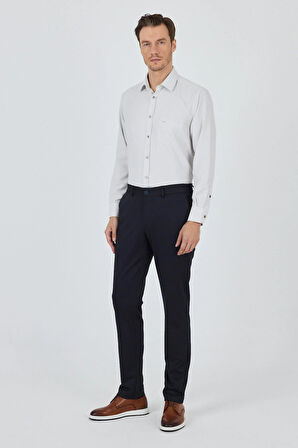 Koyu Lacivert Esnek Yandan Cepli Casual Slim Fit Jogger Pantolon 1003250157