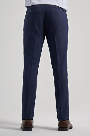 Lacivert Esnek Yandan Cepli Slim Fit Classic Pantolon 1003250160