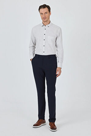 Koyu Lacivert Esnek Yandan Cepli Casual Slim Fit Jogger Pantolon 1003250162