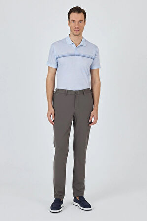 Koyu Vizon Esnek Yandan Cepli Casual Slim Fit Jogger Pantolon 1003250162