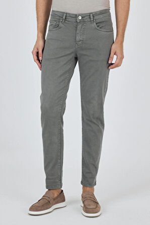 Su Yeşili Pamuklu 5 Cep Casual Slim Fit 5 Cep Pantolon 1003250318