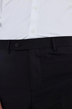 Siyah Yan Cep Açık Paça Comfort Fit Esnek Classic Pantolon 1003250907