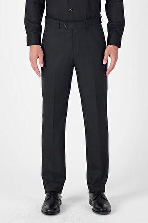 Antrasit Yan Cep Açık Paça Düz Comfort Fit Esnek Pantolon 1003250914