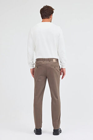 Haki Yan Cep Düz Paça Pamuklu Slim Fit Chino Casual Pantolon 1003255155