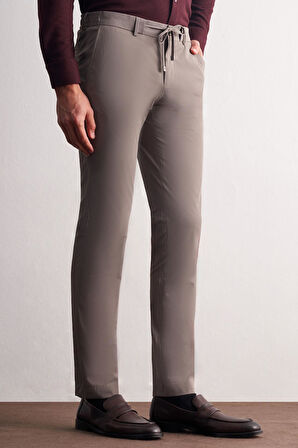 Vizon Yan Cep Düz Paça  Slim Fit Chino Casual Pantolon 1003255158