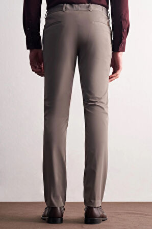 Vizon Yan Cep Düz Paça  Slim Fit Chino Casual Pantolon 1003255158