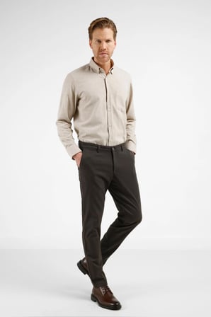 Antrasit Yan Cep Düz Paça Pamuklu Comfort Fit Chino Casual Pantolon 1003255159