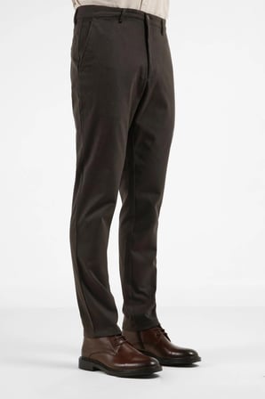 Antrasit Yan Cep Düz Paça Pamuklu Comfort Fit Chino Casual Pantolon 1003255159