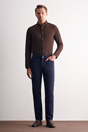 Lacivert 5 Cep Casual Slim Fit Pamuklu 5 Cep Pantolon 1003255318