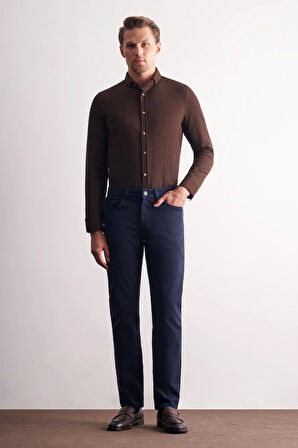 Lacivert 5 Cep Casual Slim Fit Pamuklu 5 Cep Pantolon 1003255318