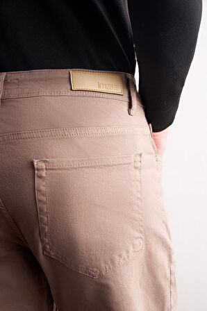 Açık Bej 5 Cep Casual Slim Fit Pamuklu 5 Cep Pantolon 1003255318