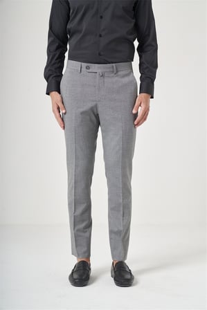 Füme Yan Cep Filafil Desen Slim Fit Esnek Pantolon 1003260152