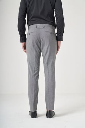 Füme Yan Cep Filafil Desen Slim Fit Esnek Pantolon 1003260152