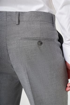 Füme Yan Cep Filafil Desen Comfort Fit Esnek Pantolon 1003260153
