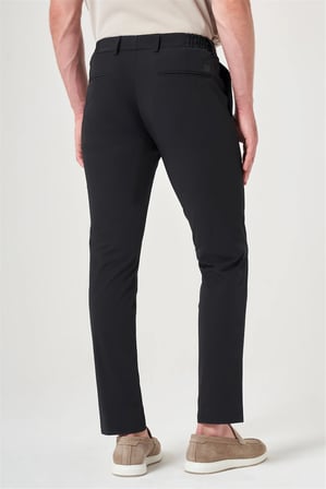 Siyah Yan Cep Slim Fit Jogger Pantolon 1003260166