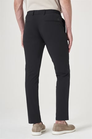 Siyah Yan Cep Slim Fit Jogger Pantolon 1003260166